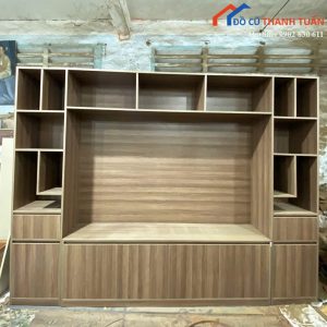 Kệ Tivi Gỗ Mới 99% 1m91 Kết Hợp Tủ Trưng Bày