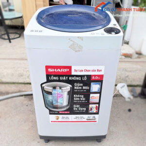 Máy Giặt Sharp 8Kg Lồng Giặt Cửa Trên Cũ