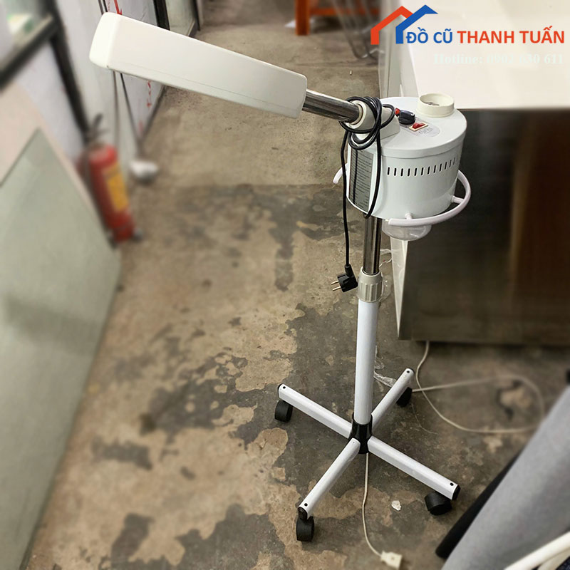 may-xong-hoi-mat-cu-co-chan-day Máy Xông Hơi Mặt Cũ Có Chân Đẩy