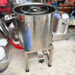 Nồi Nấu Inox Dung Tích Lớn Dùng Gas Cũ