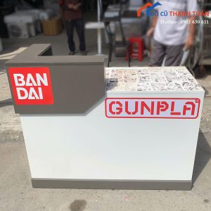 Quầy Thu Ngân Cũ Phối Màu Trắng Xám Hiện Đại