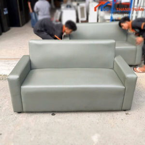 Sofa Băng Bọc Da Cũ Thiết Kế Gọn Gàng