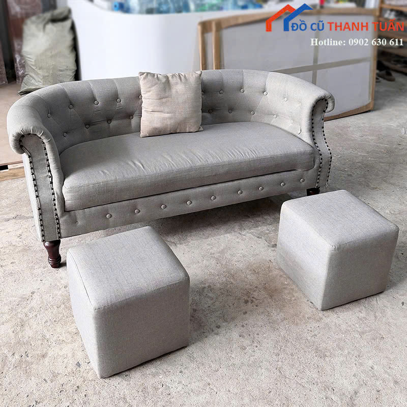sofa-bang-cu-boc-ni-chan-nut-sang-trong-2 Thanh Lý Đồ Nội Thất Cũ - Chuyên Mua Bán Bàn Ghế Cũ Giá Tốt Nhất
