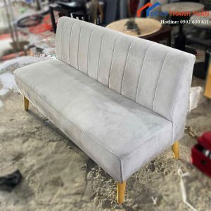 Sofa Băng Dài Bọc Nỉ Xám Cũ
