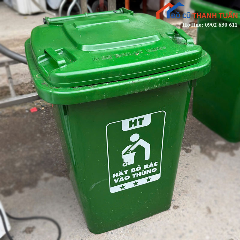 thung-rac-nhua-lon-co-nap-day-cu-3 Thùng Rác Nhựa Lớn Có Nắp Đậy Cũ
