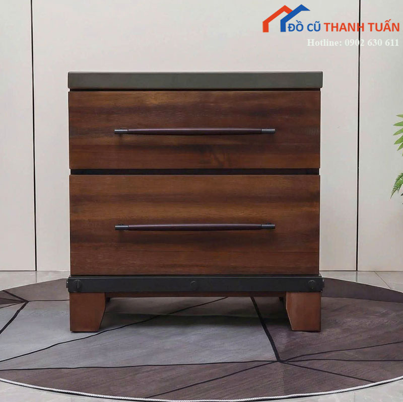 Tủ Đầu Giường 2 Ngăn Kéo Thanh Lý Mới 99%