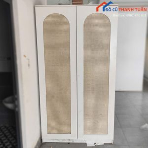 Tủ Đựng Đồ 2 Cánh Cửa Mở Khung Gỗ Công Nghiệp Mới 90%
