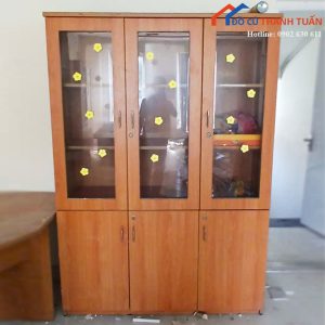 Tủ Hồ Sơ Cánh Kính Cũ 3 Cánh