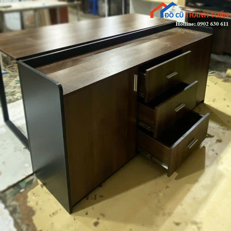 tu-ho-so-go-moi-99-1m55-co-hoc-keo-3 Tủ Hồ Sơ Gỗ Mới 99% 1m55 Có Hộc Kéo