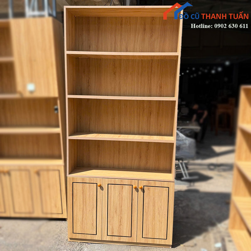 tu-ke-sach-dung-cu-1m-ho-4-tang-1 Tủ Kệ Sách Đứng Cũ 1m Hở 4 Tầng