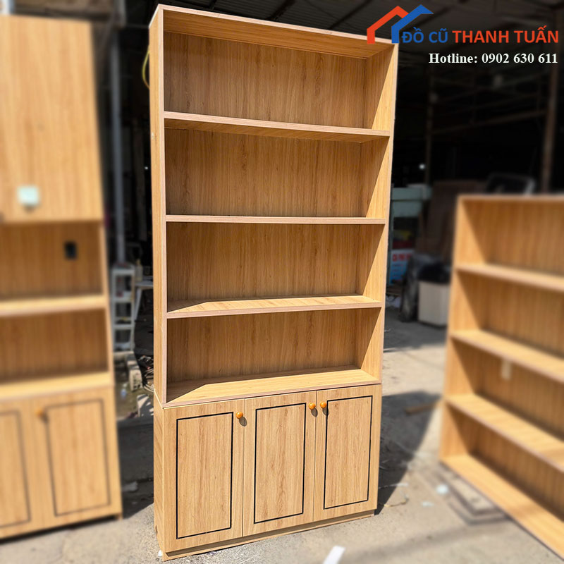 tu-ke-sach-dung-cu-1m-ho-4-tang-2 Tủ Kệ Sách Đứng Cũ 1m Hở 4 Tầng
