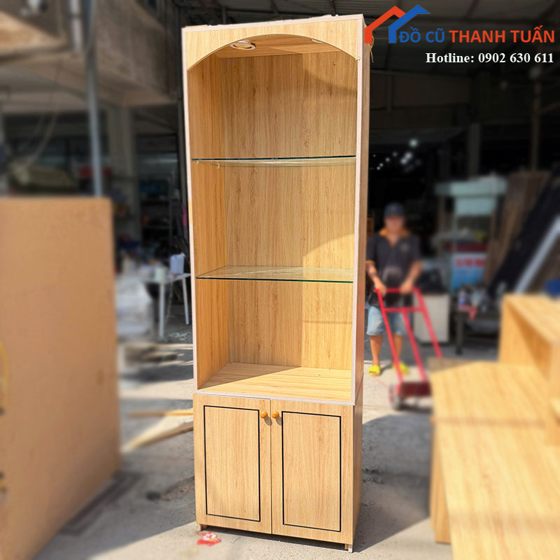 tu-ke-trung-bay-dung-cu-75cm-ke-kinh-1 Tủ Kệ Trưng Bày Đứng Cũ 75cm Kệ Kính