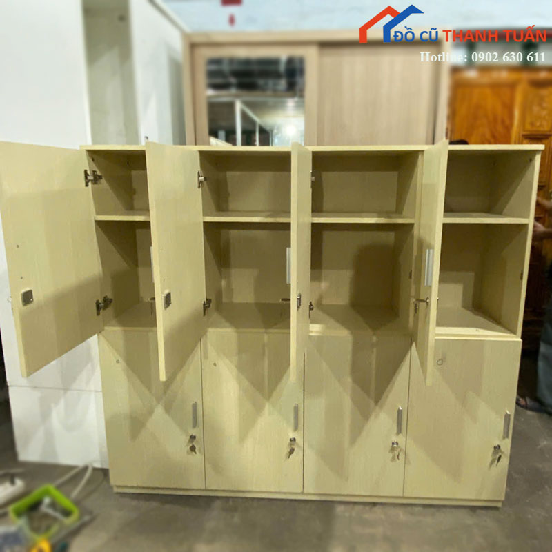 tu-locker-go-cu-8-ngan-co-khoa-rieng-mau-vang-soi-1 Tủ Locker Gỗ Cũ 8 Ngăn Có Khóa Riêng Màu Vàng Sồi
