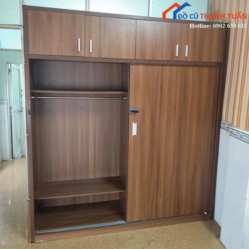 tu-quan-ao-cu-2m-cua-truot-co-ngan-ke-tien-dung-1 Thanh Lý Đồ Nội Thất Cũ - Chuyên Mua Bán Bàn Ghế Cũ Giá Tốt Nhất