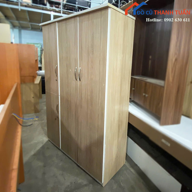 tu-quan-ao-go-cong-nghiep-sang-4-canh-cu Tủ Quần Áo Gỗ Công Nghiệp Sáng 4 Cánh Cũ