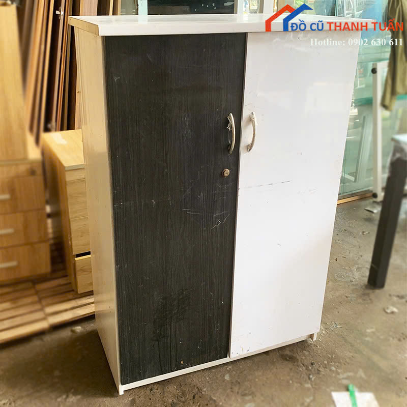 tu-tai-lieu-cu-84cm-phoi-hai-mau-trang-den-1-1 Thanh Lý Đồ Nội Thất Cũ - Chuyên Mua Bán Bàn Ghế Cũ Giá Tốt Nhất