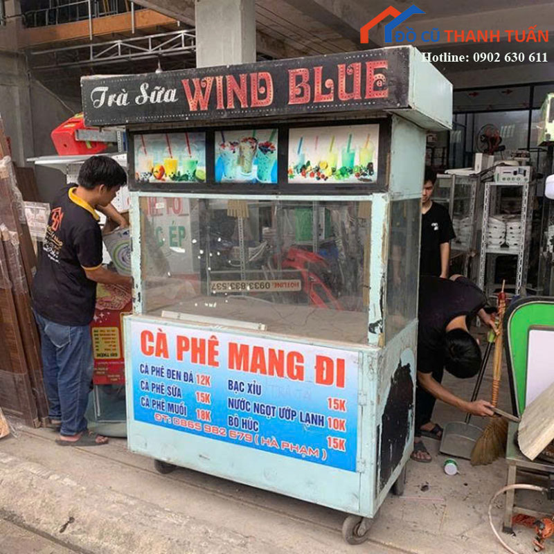 xe-ban-tra-sua-ca-phe-mang-di-cu-1 Thanh Lý Đồ Nội Thất Cũ - Chuyên Mua Bán Bàn Ghế Cũ Giá Tốt Nhất